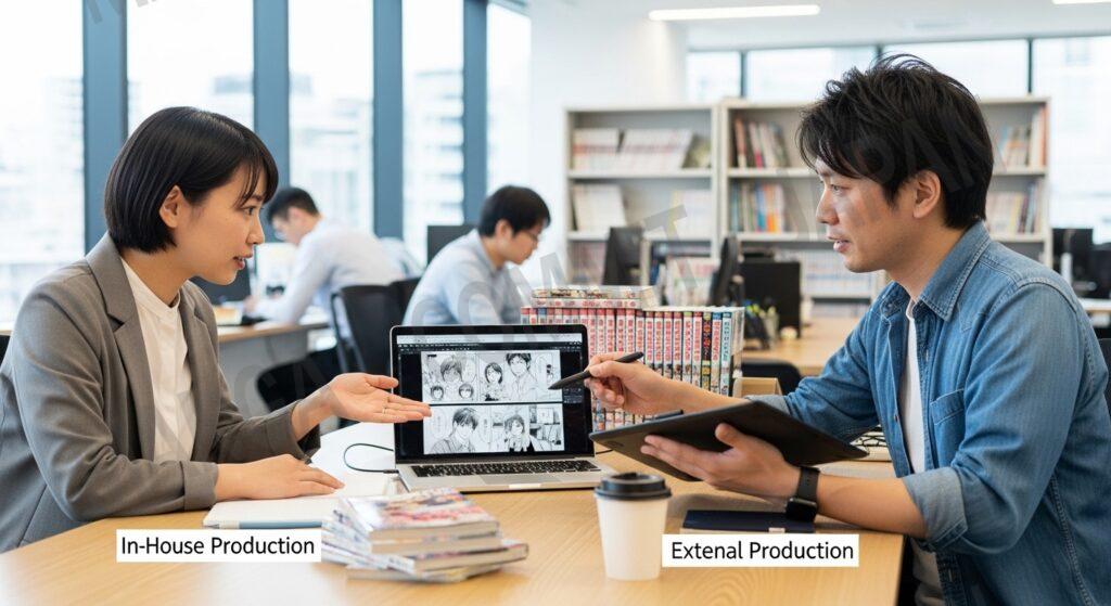 漫画(マンガ)制作は外注すべきか?内製との比較で判断ポイントを解説