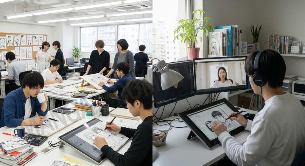 漫画制作は内製と外注どちらが良い?運用面での違いを比較